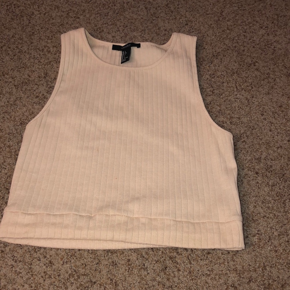 Cropped beige “SUMMER” Tee